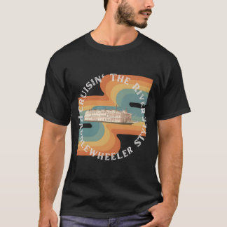 T-shirt Croisière sur la rivière à bord d'un bateau à roue