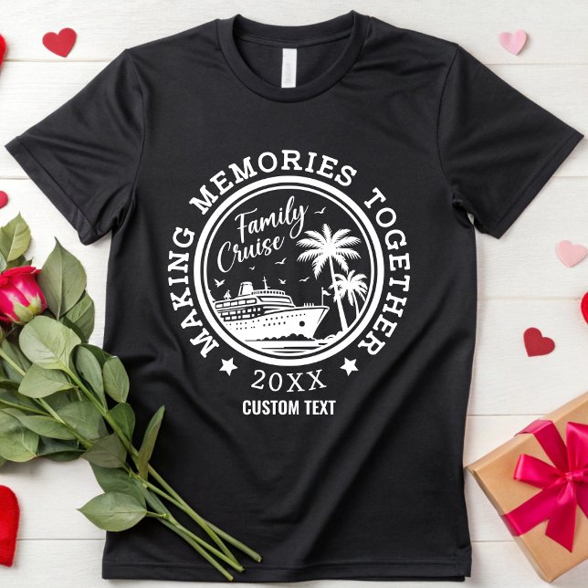 T-shirt Croisière sur mesure en famille 2025 Rassembler le (Créateur téléchargé)