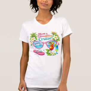T-shirt Croisière tropicale mère fille pour des vacances