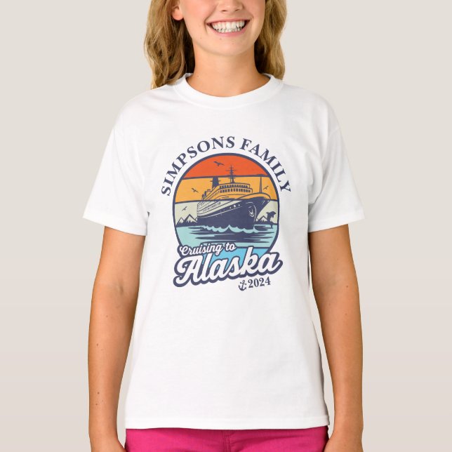 T-shirt Croisière vers Alaska Custom Family Matching Group (Devant)
