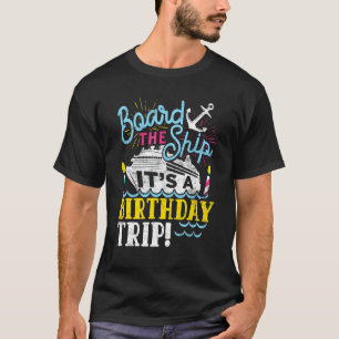 T-shirt Croisière Voyage Hommes Croisière d'anniversaire