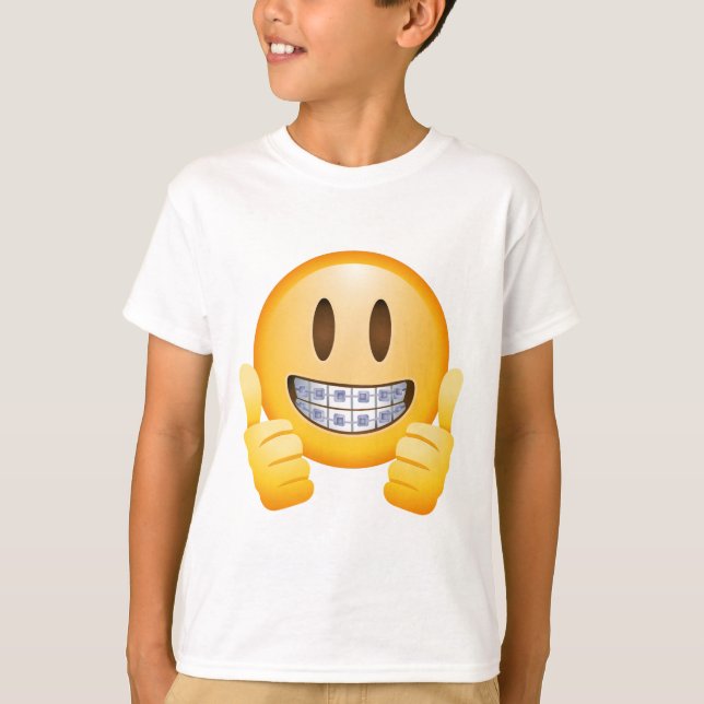 T-shirt Croisillons Geeky Emoji (Devant)