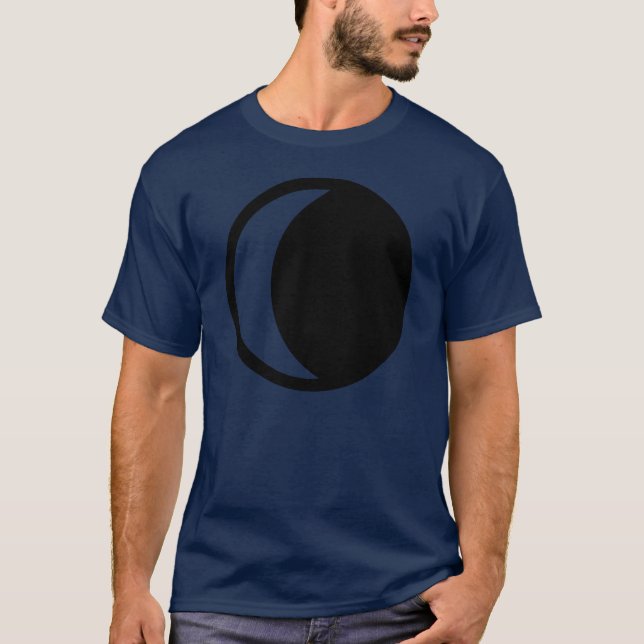 T-shirt croissant de lune de affaiblissement (Devant)