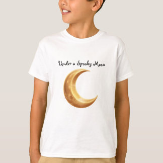 T-shirt Croissant de Lune Halloween | Art de la Nuit Mysti