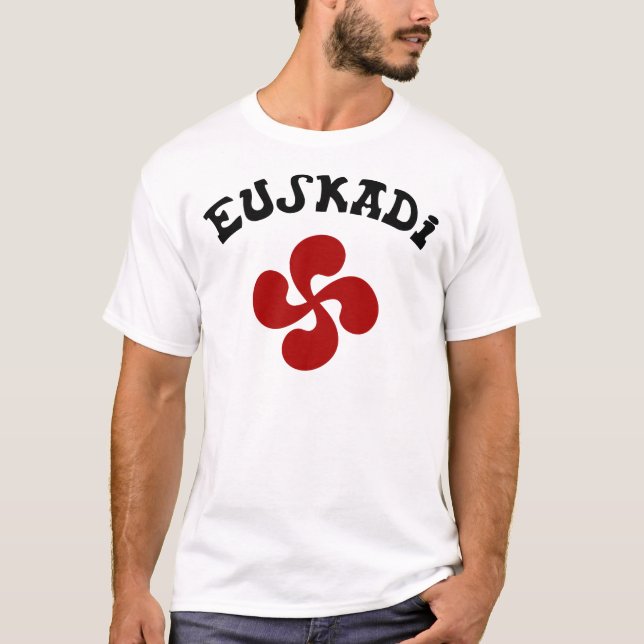T-shirt Croix Basque Euskadi Rouge (Devant)