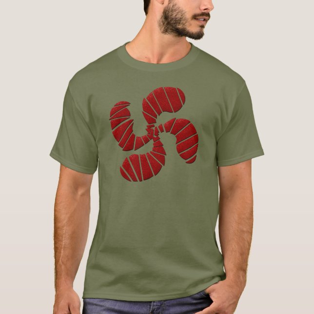 T-shirt Croix basque explosé (Devant)