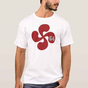 T-shirt Croix basque rouge 64 Lauburu