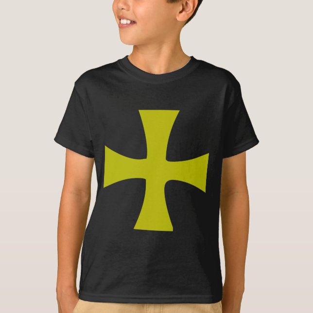 T-shirt Croix byzantine d'or (Devant)