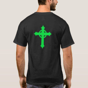 T-shirt Croix celtique verte dos Patrimoine irlandais