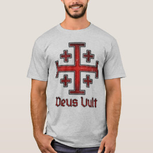 T-shirt Croix chrétienne de Croisé Templier de Jérusalem C