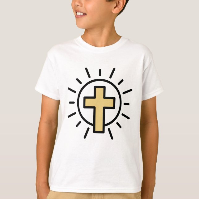 T-shirt Croix chrétienne simple (Devant)