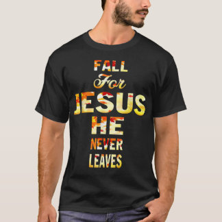 T-shirt Croix Chute Pour Jésus Foi Chrétienne Jésus Lover