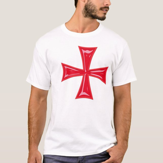 T-shirt Croix de chevalier rouge (Devant)