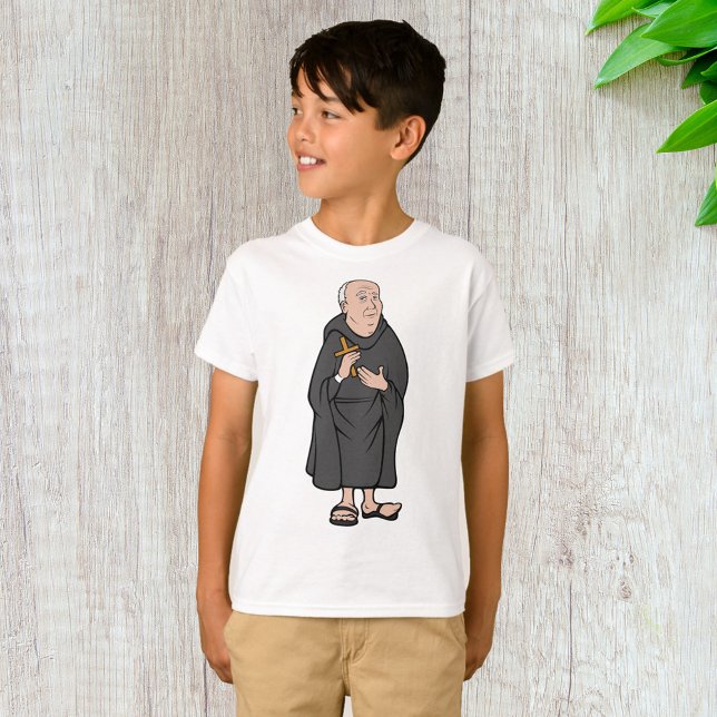 T-shirt Croix de Monk dans Robe Médiévale Religieux (Créateur téléchargé)