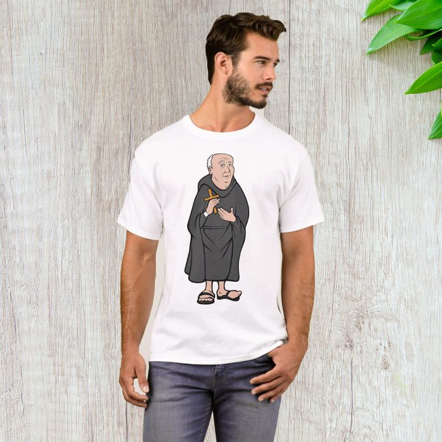 T-shirt Croix de Monk dans Robe Médiévale Religieux (Créateur téléchargé)
