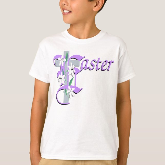 T-shirt Croix de Pâques avec Lilly (Devant)