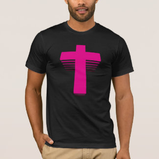 T-shirt croix de techno du style 80s