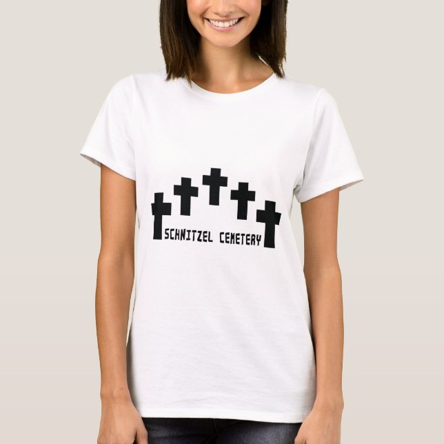 T-shirt croix du cimetière de schnitzel (Devant)