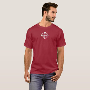 T-shirt Croix IC XC NIKA Marron 