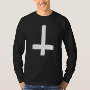 T-shirt Croix inversée occulte art sombre Grunge Goth goth