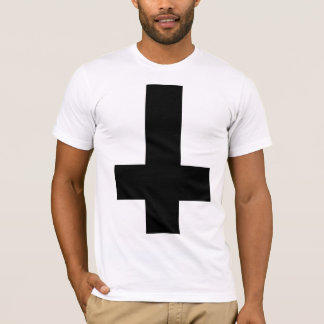 T-shirt Croix noire à l'envers