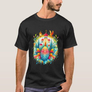 T-shirt Croix orthodoxe byzantine gréco-russe Il est ressu