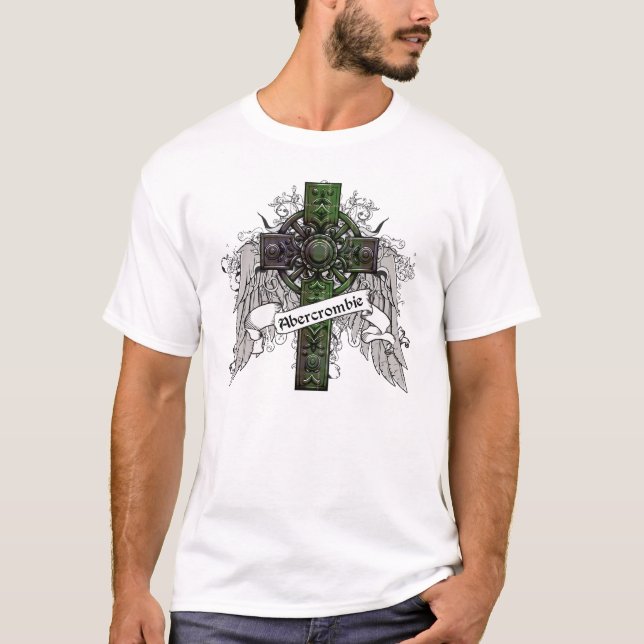T-shirt Croix Tartan Abercrombie (Devant)