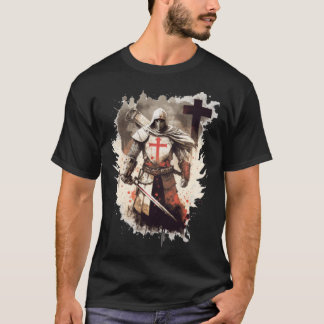 T-shirt Croix Templier des Chevaliers Templiers Catholique