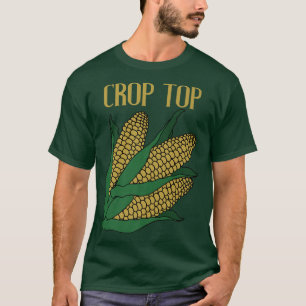 T-shirt Crop Top Corn Funny Farmer Cool Vintage Farmer