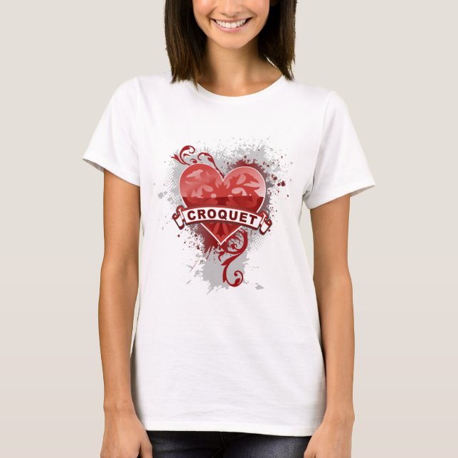 T-shirt Croquet d'amour (Devant)