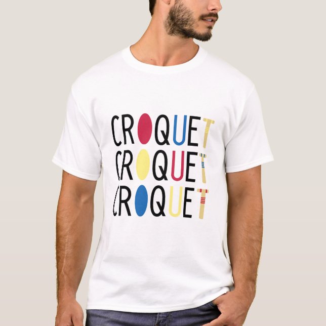 T-shirt Croquet mignon (Devant)