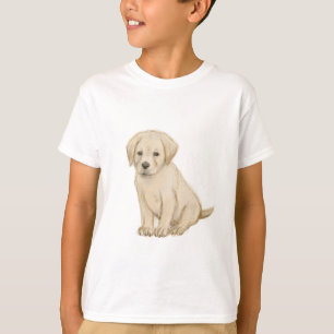 T-shirt Croquis adorable de chiot labrador