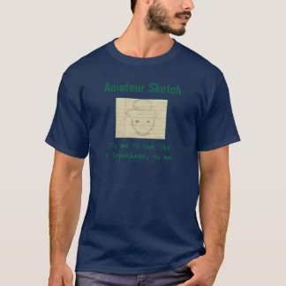 T-shirt Croquis amateur : À moi il ressembler à un lutin
