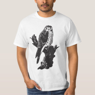 T-shirt Croquis américain de crécerelle