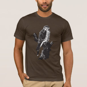 T-shirt Croquis américain de crécerelle