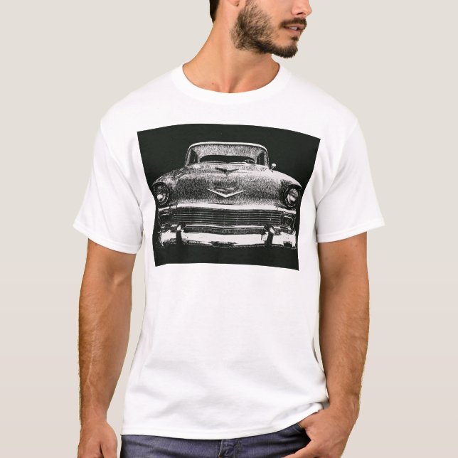 T-SHIRT CROQUIS DE 1956 CHEVY (Devant)