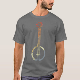 T-shirt Croquis de banjo look années 90 ami