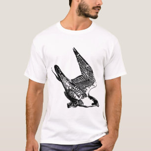 T-shirt Croquis de faucon pérégrin