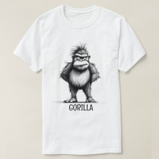 T-shirt Croquis de gorille