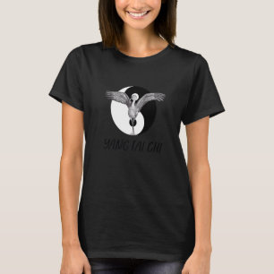 T-shirt Croquis de la grue Yang Tai Chi