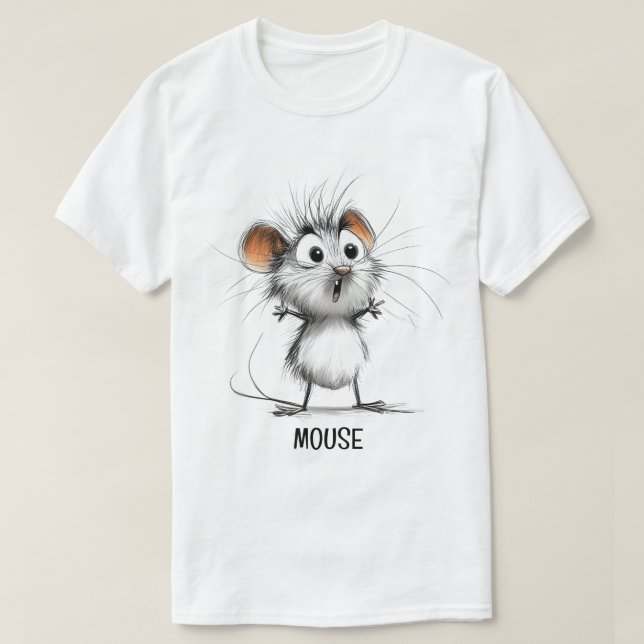 T-shirt Croquis de la souris (Design devant)