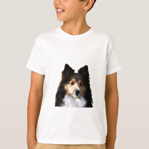 T-shirt Croquis de peinture Sheltie Dog