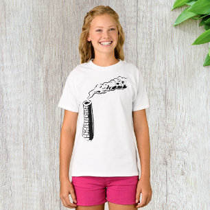 T-shirt Croquis de pollution de cheminée monochrome