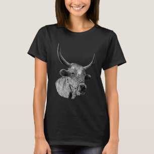 T-shirt Croquis de vache Vêtements Art Éleveur de bétail V