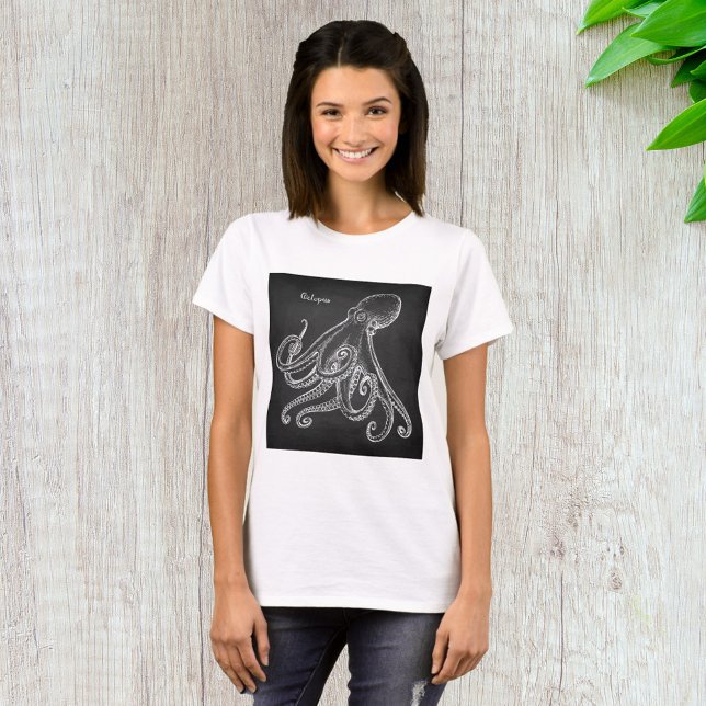 T-shirt Croquis d'octopus (Créateur téléchargé)