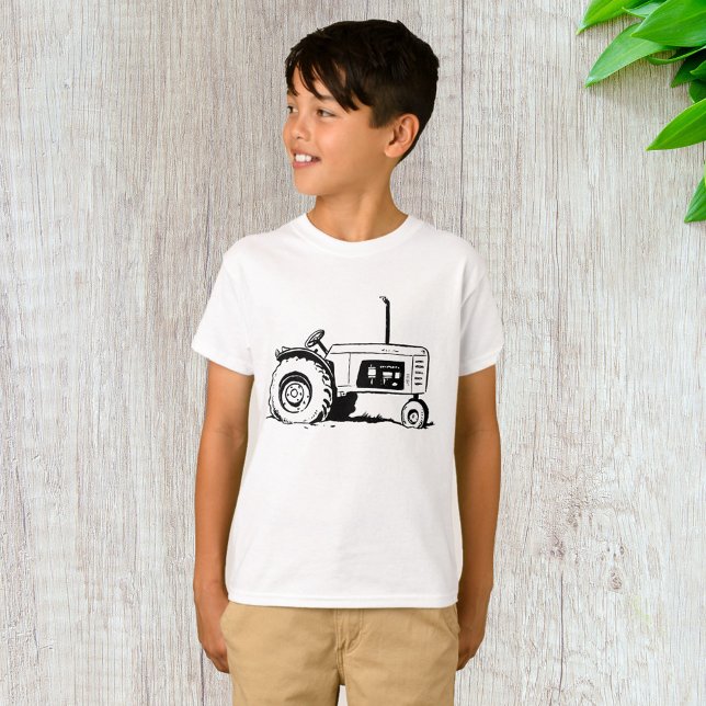 T-shirt Croquis du tracteur (Créateur téléchargé)