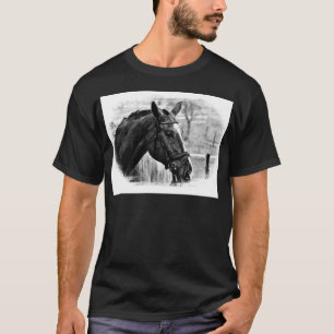 T-shirt Croquis noir blanc