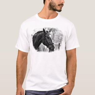 T-shirt Croquis noir blanc