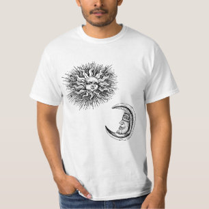 T-shirt Croquis vintage de Mystic Moon et Sun