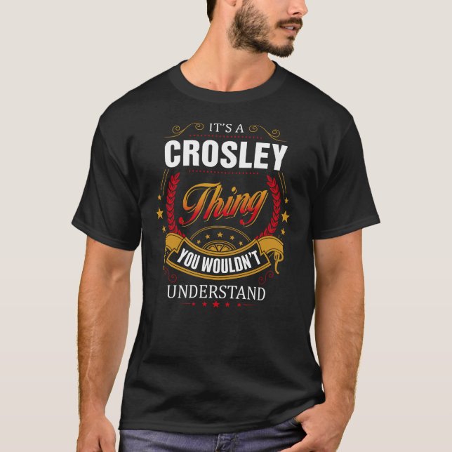 T-shirt CROSLEY chose que vous ne comprendriez pas (Devant)